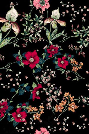 彩底花卉印花华亿平台图片