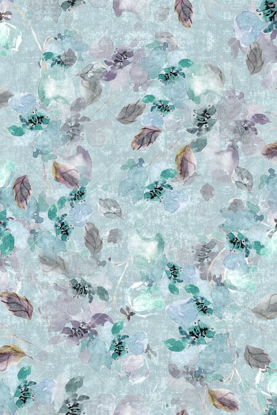 清爽底花卉印花华亿平台图片