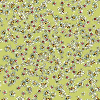 清爽底花卉印花华亿平台图片