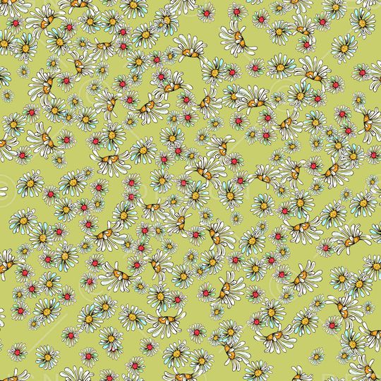 清爽底花卉印花华亿平台图片