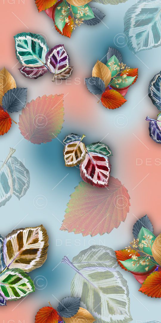 绿植树叶印花华亿平台图片