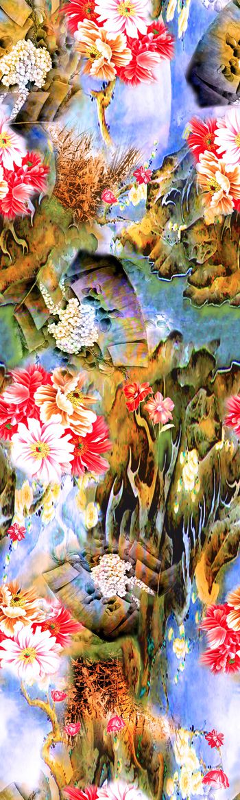 唐装印花华亿平台图片