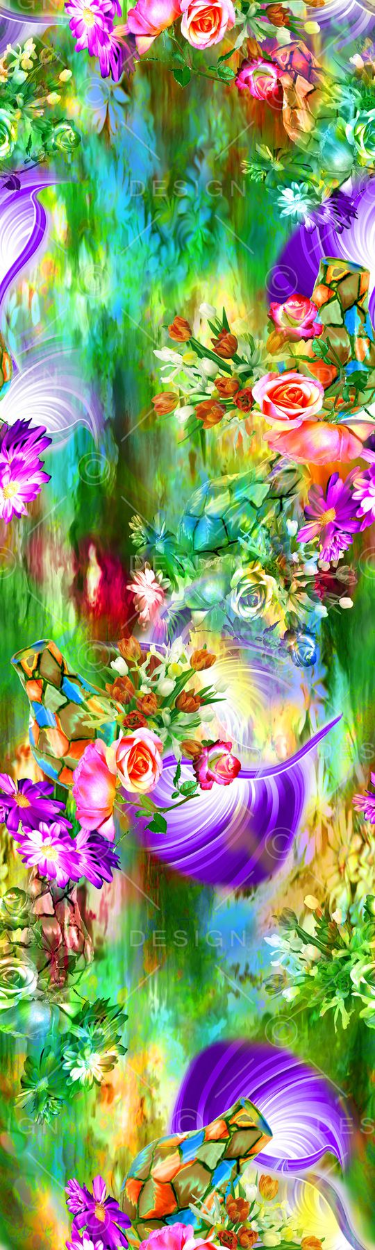 连衣裙印花华亿平台图片