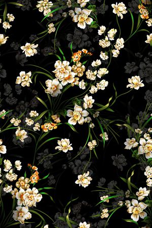 花卉印花华亿平台图片