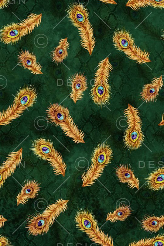 羽毛印花华亿平台图片