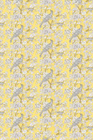 花鸟壁纸印花华亿平台图片