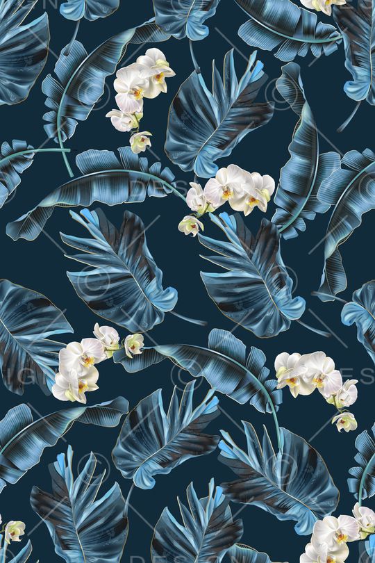 抽象花卉印花华亿平台图片