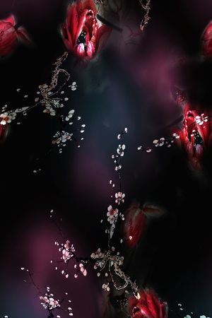 梅花印花华亿平台图片