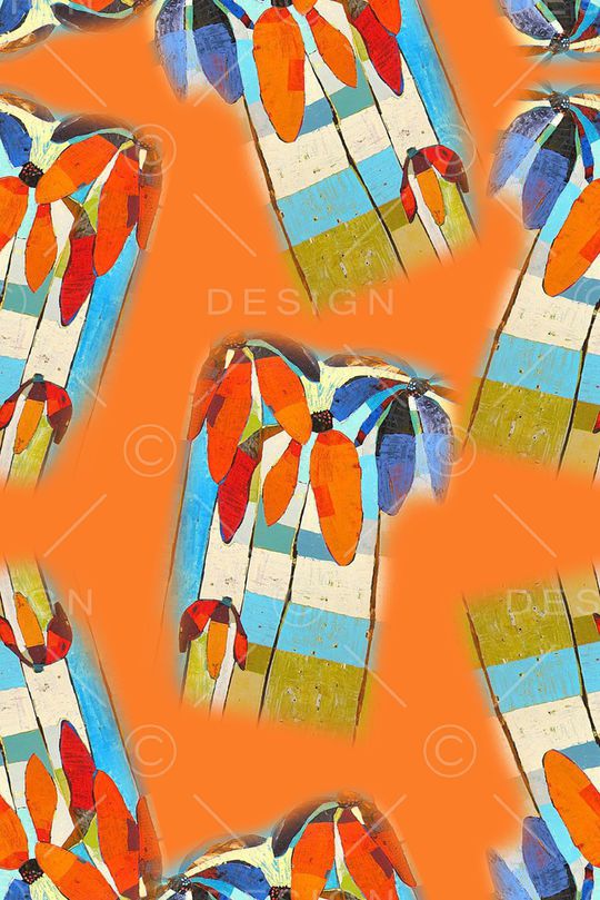 绿植树叶印花华亿平台图片