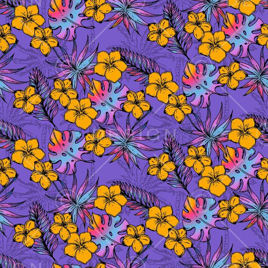 动物花卉印花华亿平台图片