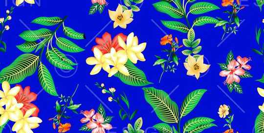 绿植树叶印花华亿平台图片