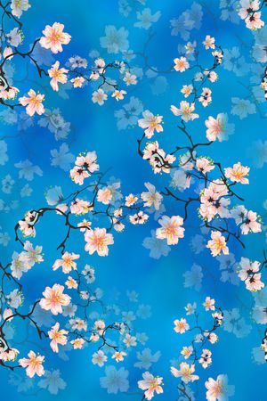 梅花印花华亿平台图片