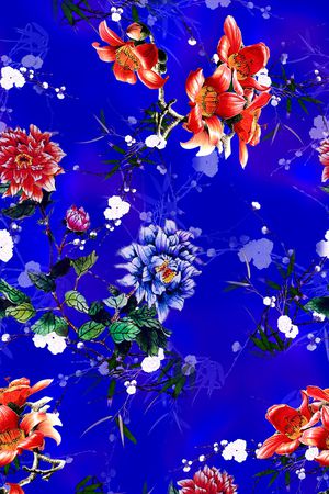 梅花印花华亿平台图片