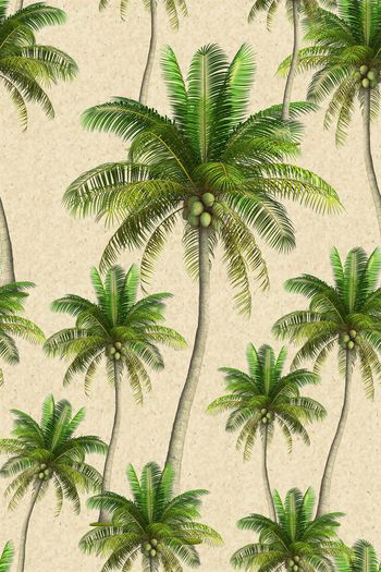 绿植树叶印花华亿平台图片