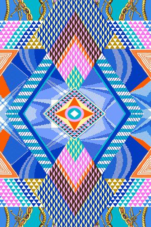 几何印花华亿平台图片