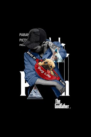 胸前独幅印花华亿平台图片