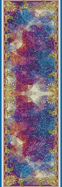 雪纺长巾印花华亿平台图片