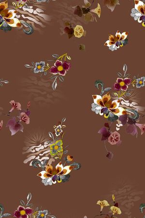 旗袍印花华亿平台图片