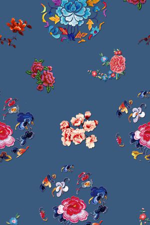 旗袍印花华亿平台图片