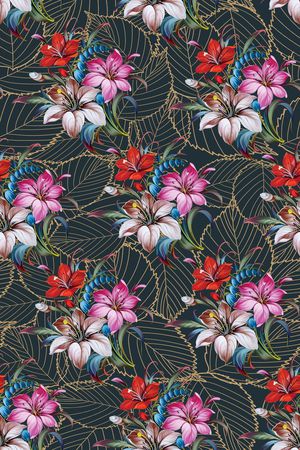 绿植树叶印花华亿平台图片