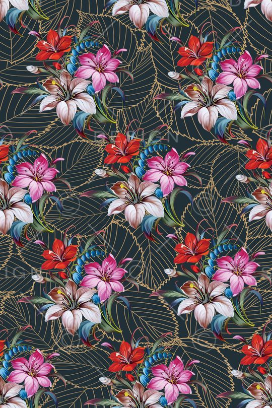 绿植树叶印花华亿平台图片