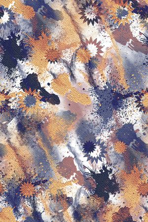 抽象男装印花华亿平台图片