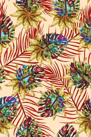 绿植树叶印花华亿平台图片