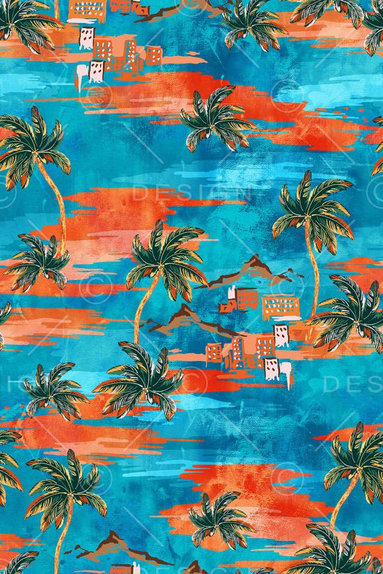 沙滩印花华亿平台图片