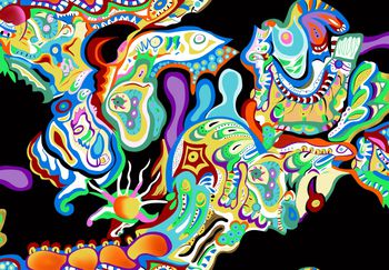 几何印花华亿平台图片