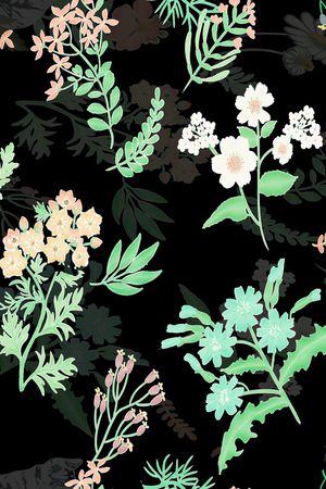 彩底花卉印花华亿平台图片