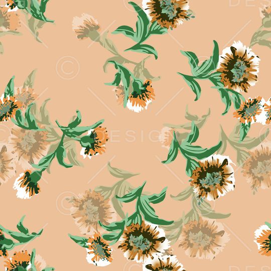 彩底花卉印花华亿平台图片