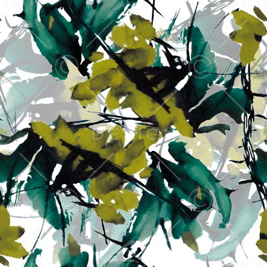 绿植树叶印花华亿平台图片