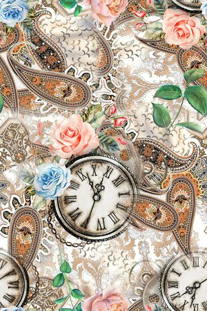 佩斯利印花华亿平台图片