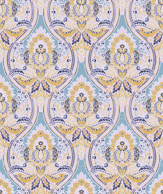 佩斯利印花华亿平台图片