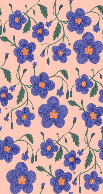 彩底花卉印花华亿平台图片