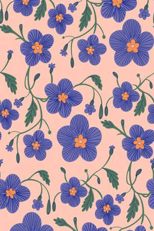 彩底花卉印花华亿平台图片