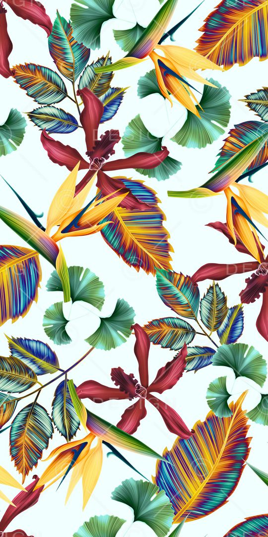 绿植树叶印花华亿平台图片