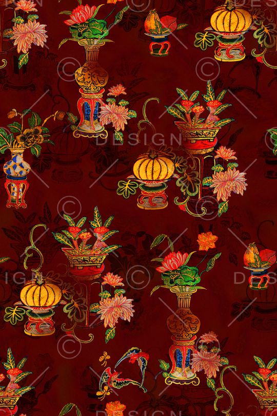 复古印花华亿平台图片