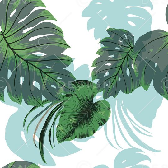 绿植树叶印花华亿平台图片