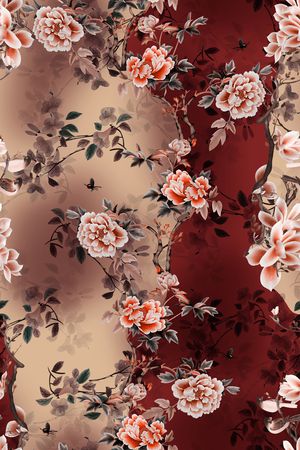 复古印花华亿平台图片