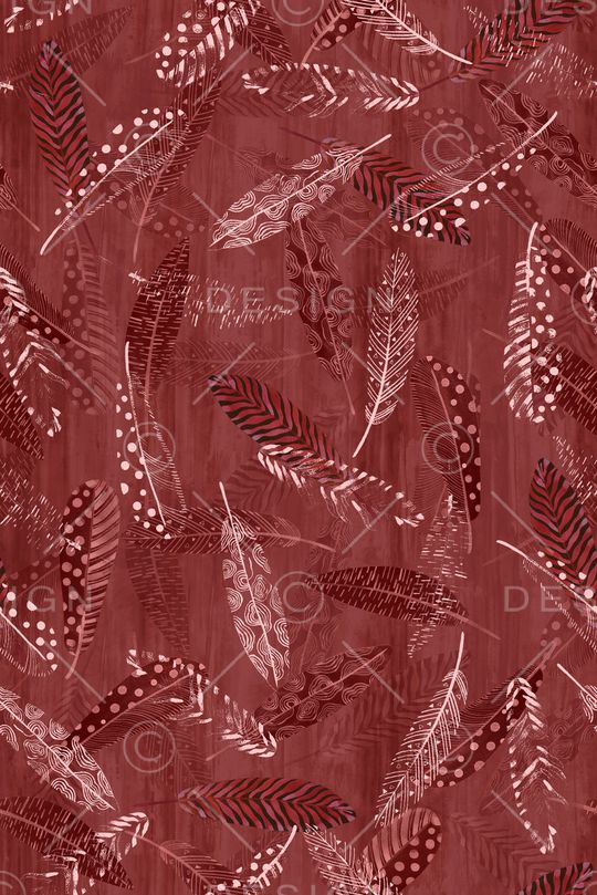 羽毛印花华亿平台图片