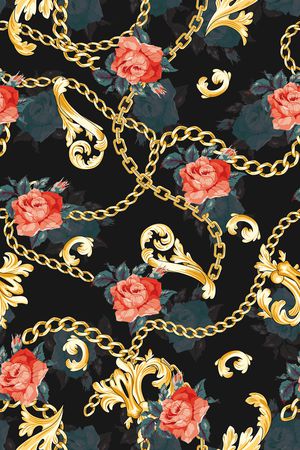 黑底花卉印花华亿平台图片