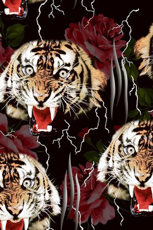 老虎印花华亿平台图片