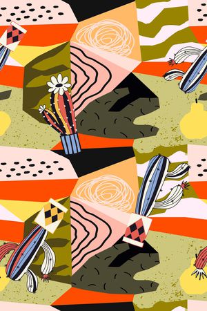 抽象花卉印花华亿平台图片