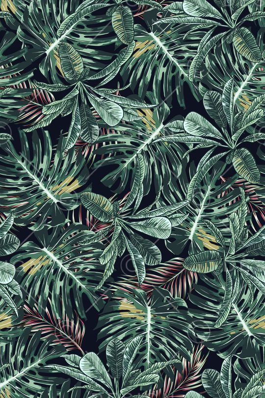 绿植树叶印花华亿平台图片