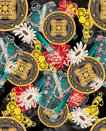 男装满版花印花华亿平台图片