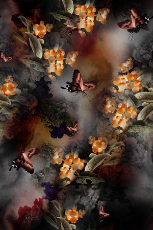 复古印花华亿平台图片