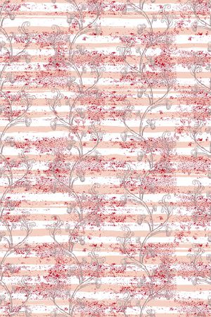 清爽底花卉印花华亿平台图片