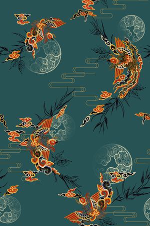 鸟印花华亿平台图片