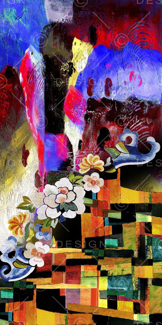 风景定位印花华亿平台图片